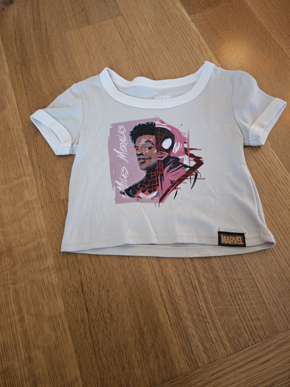 Marvel Kids Ringer Tee with Miles Morales Graphic